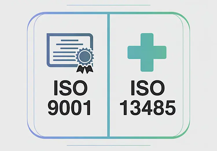 Comparisson of ISO 9001 and ISO 13485 Standards